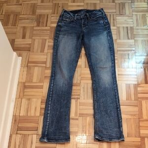 Silver Jeans Suki High Slim Boot Cut in Faded Blue Size W25 L33